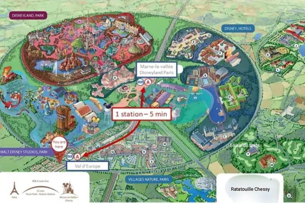 Disney Ratatouille Paris 5Mn Park & Val D'Europe Chessy  Bagian luar foto